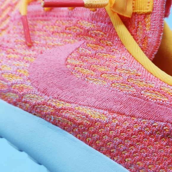 Nike Sneakers | Orange/Mango Roshe Fly Knits / Orange & Yellow - Picture 6 of 6